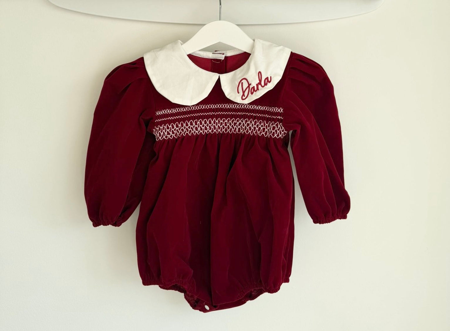 Velour Romper | Personalised