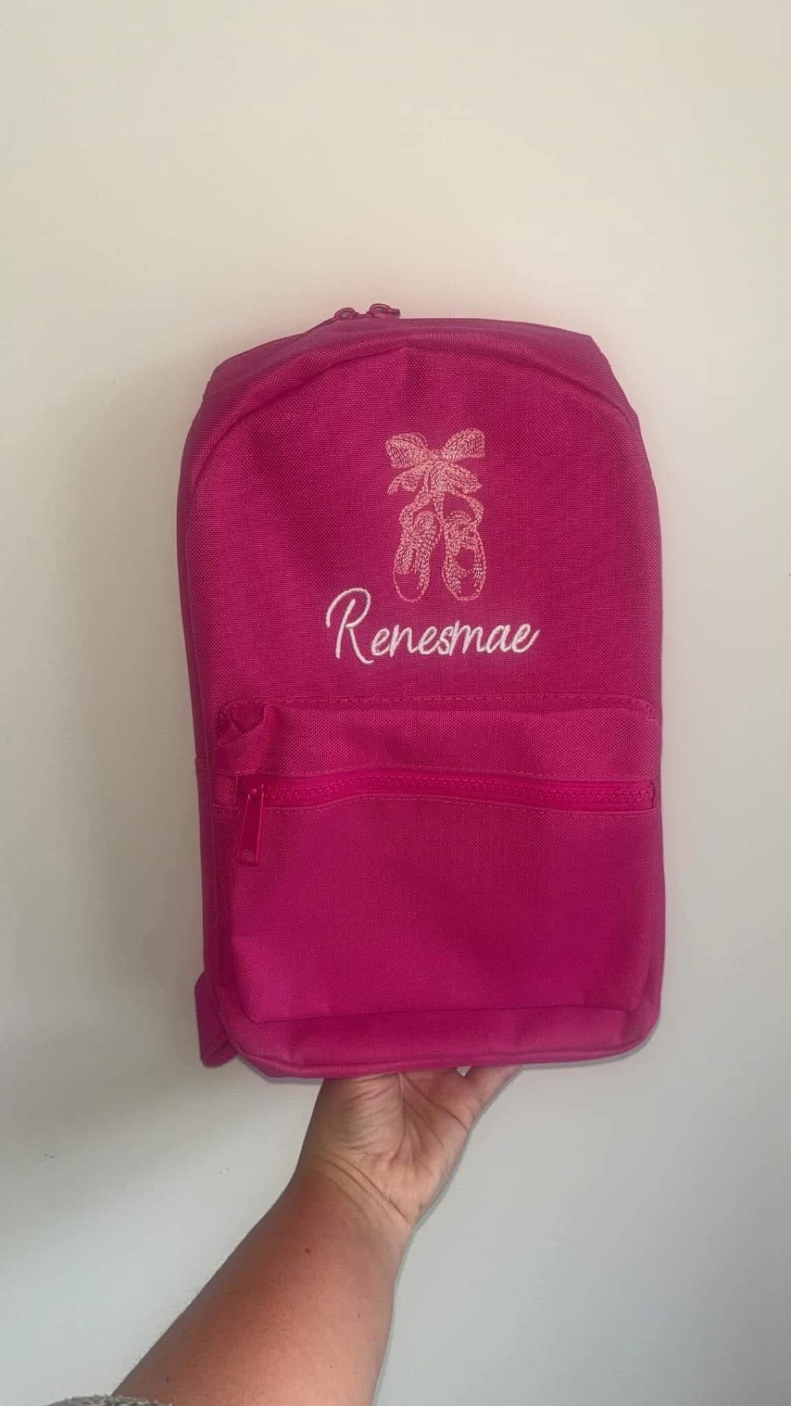 Personalised Backpack - Ballet Shoes