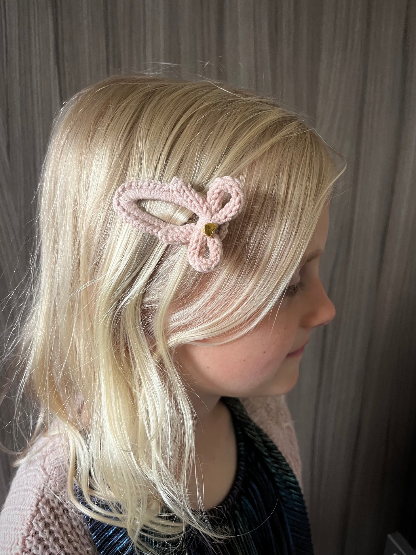 Crochet Bow Hair Clips