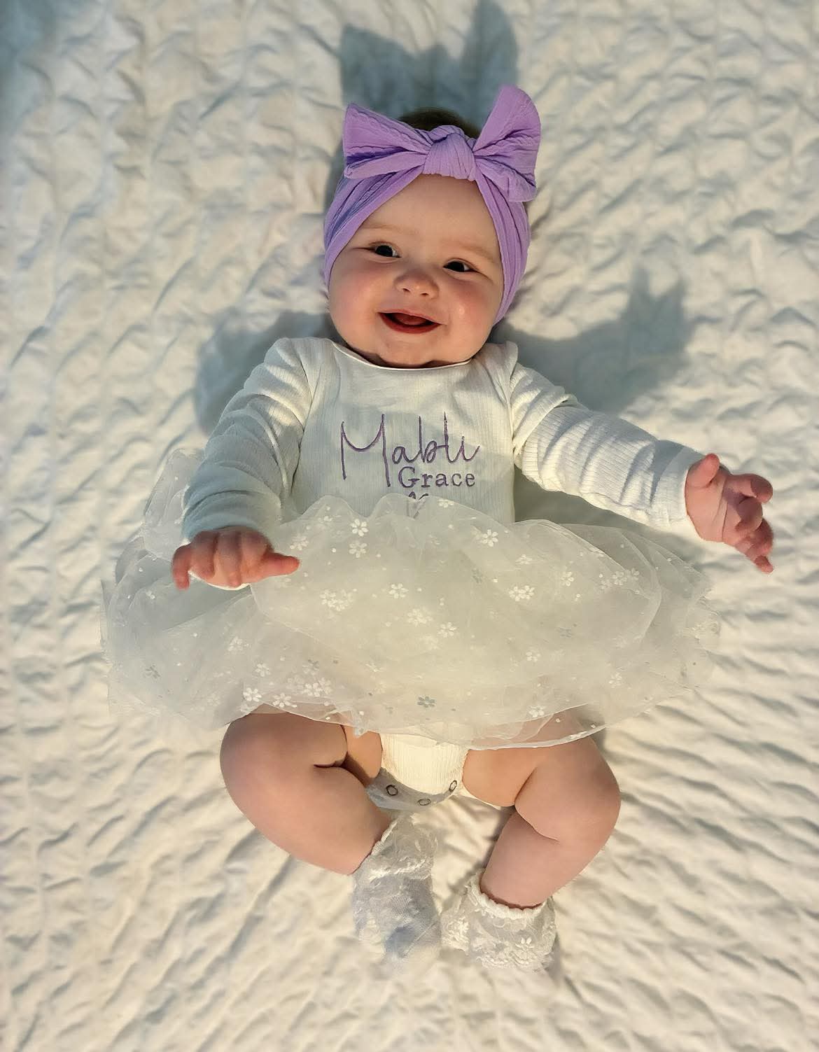 Cable Knit Bow Headband - Purple