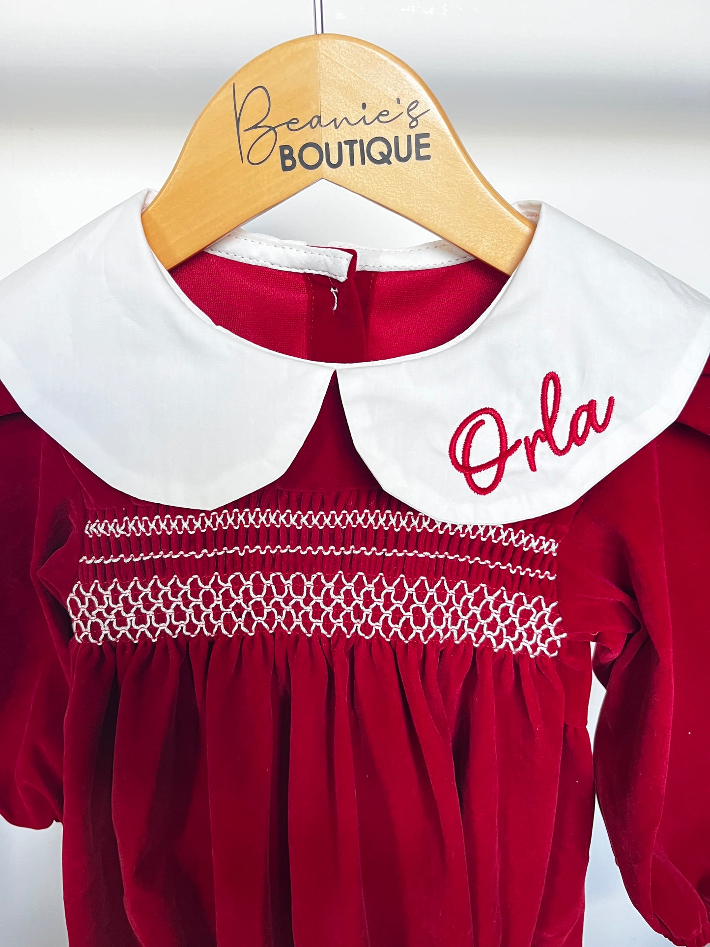 Velour Romper | Personalised
