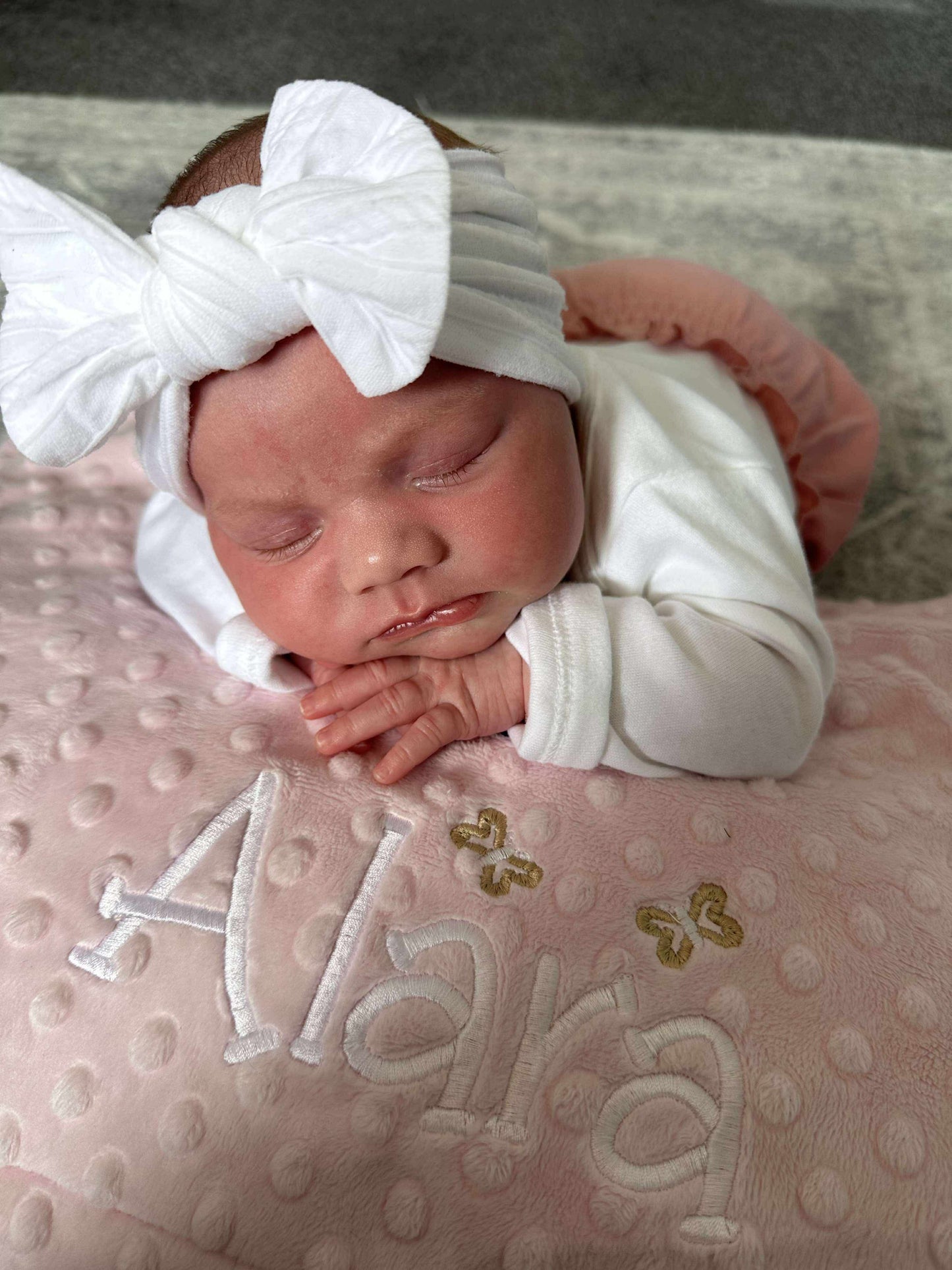 Cable Knit Bow Headband - White
