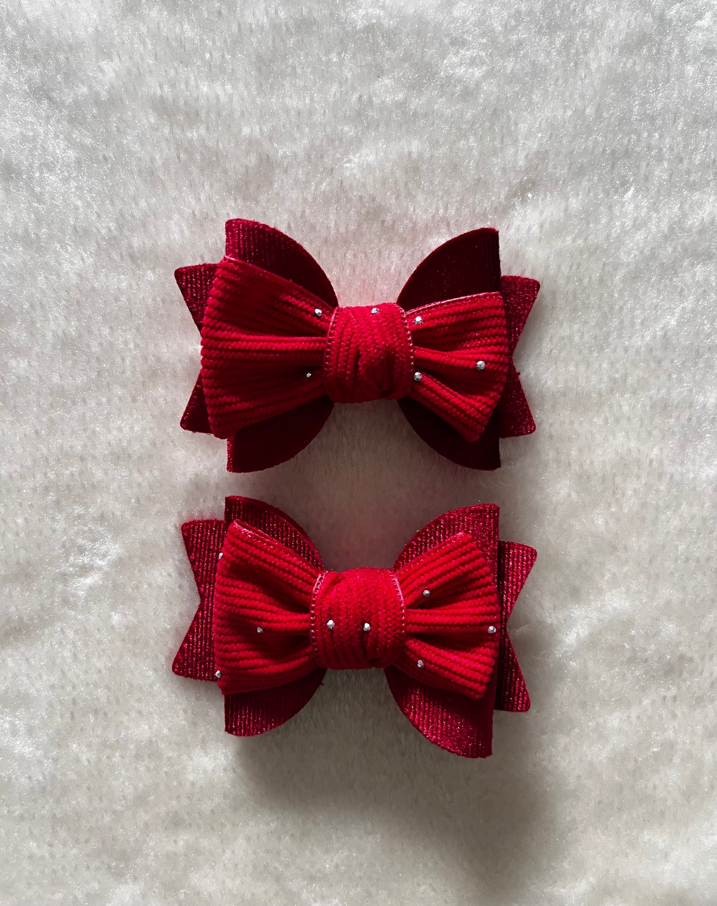 Velvet Hair Bow Clip