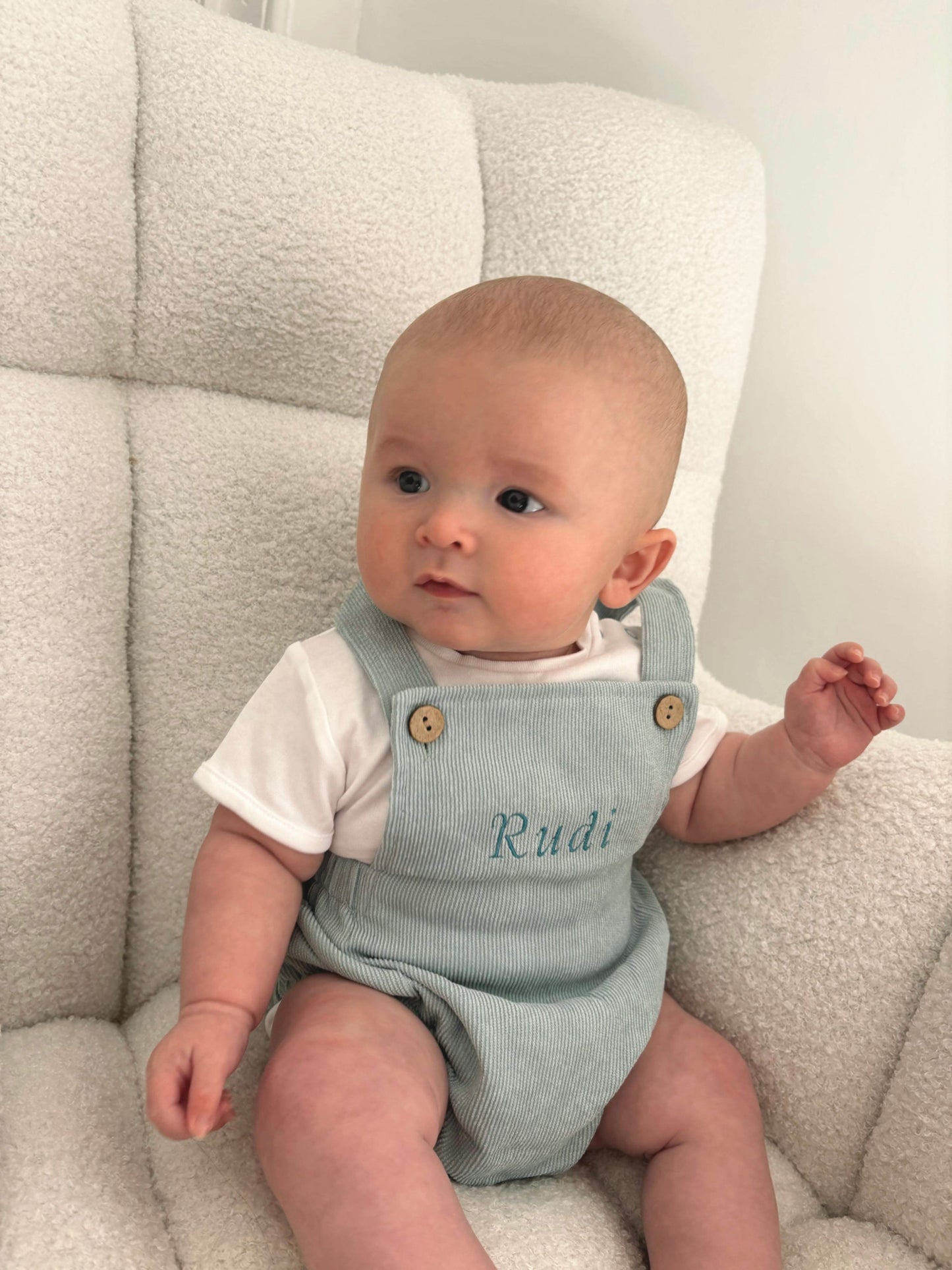 Corduroy Baby Romper | Personalised