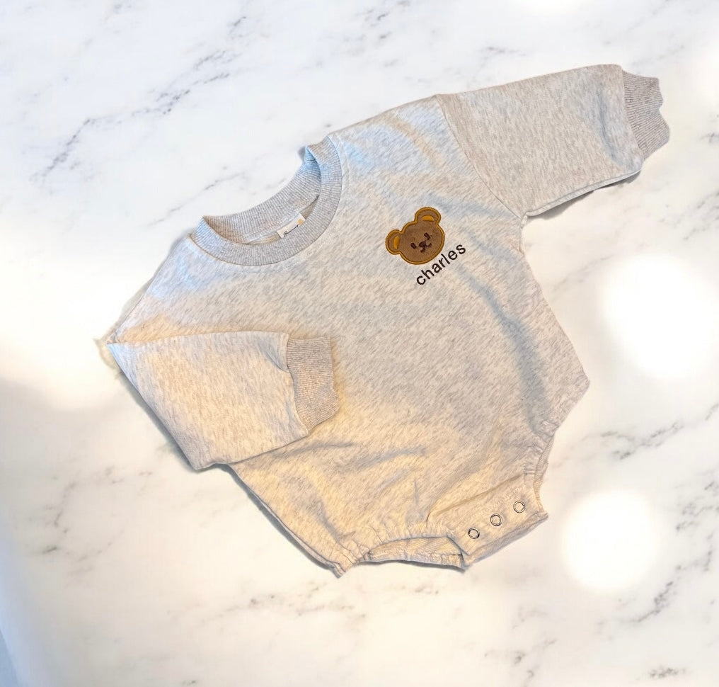 Teddy Bear Romper | Personalised