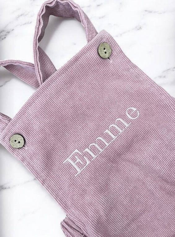 Corduroy Baby Romper | Personalised