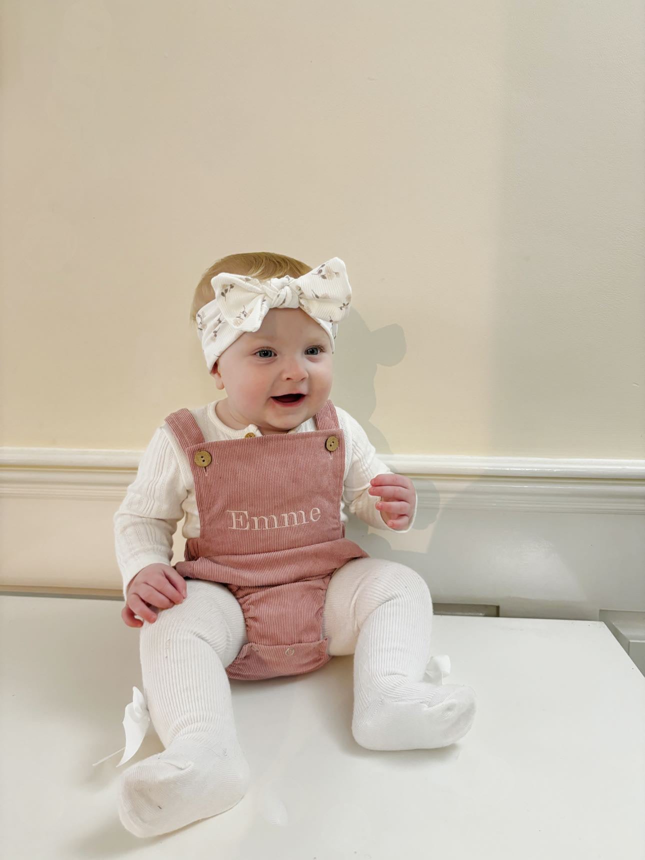 Corduroy Baby Romper | Personalised