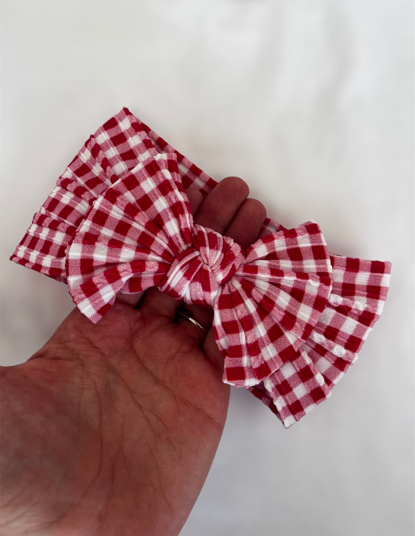 Cable Knit Bow Headband - Cherry Picnic