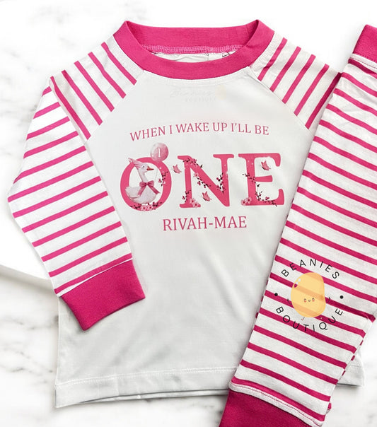 Personalised Birthday Pyjamas - Pink Silly Goose
