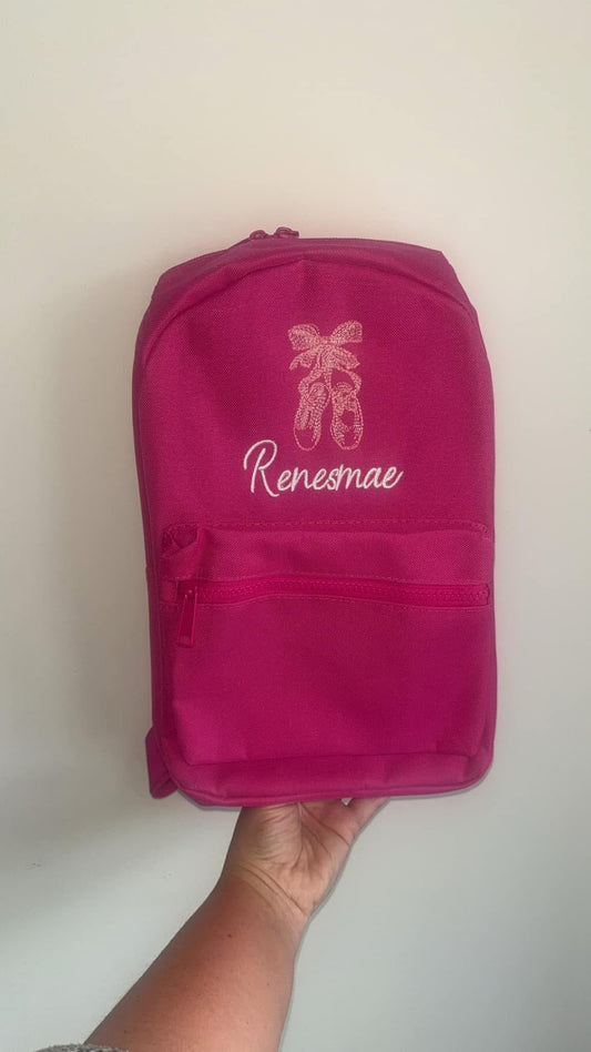 Personalised Backpack - Ballet Shoes