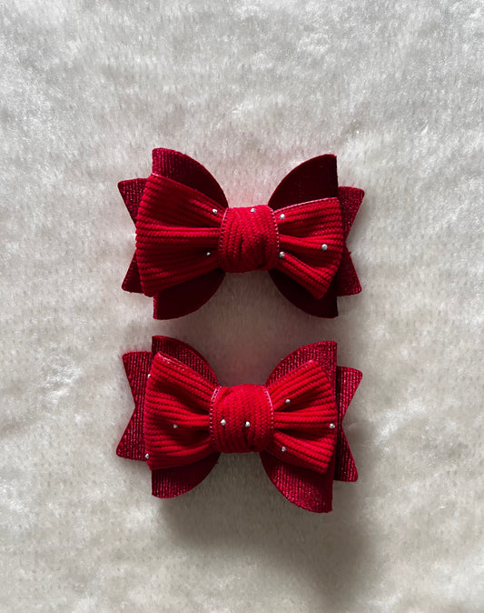 Velvet Hair Bow Clip
