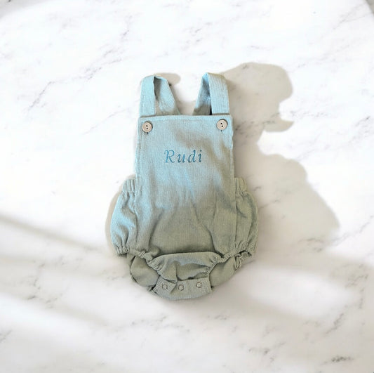 Corduroy Baby Romper | Personalised