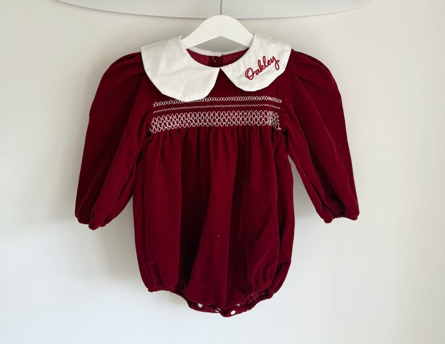 Velour Romper | Personalised