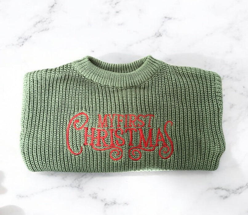 My First Christmas Knitted Jumper
